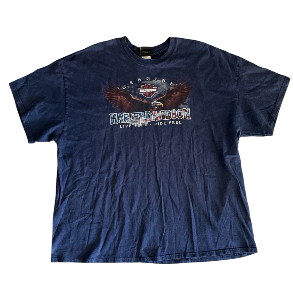 Harley-Davidson Men's Las Vegas, NV. Navy Tee with Eagle Graphic